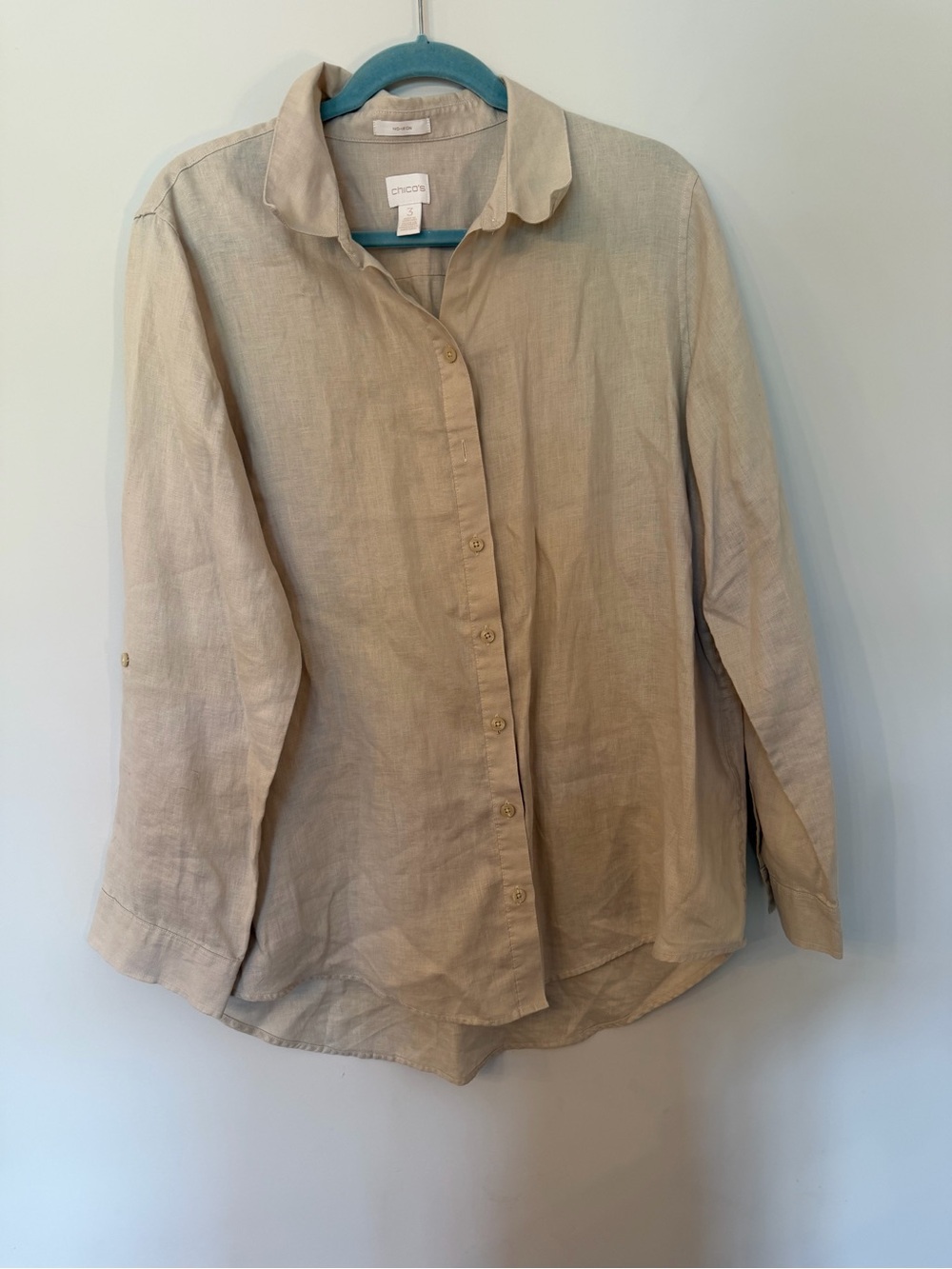 100% Linen closet staple button down shirt size XL